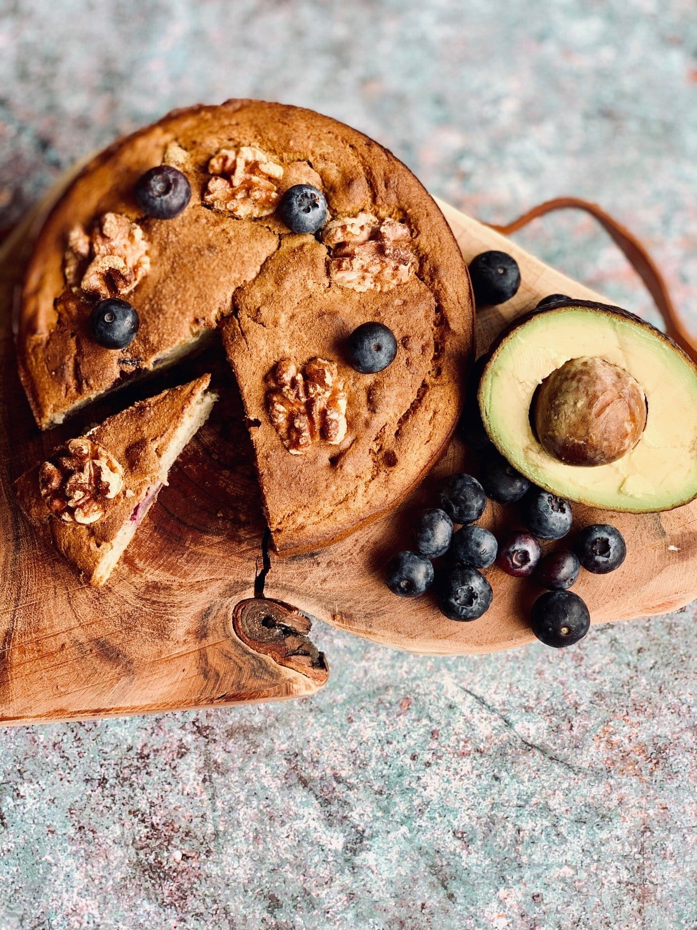 Banana avocado abricot cocos cake